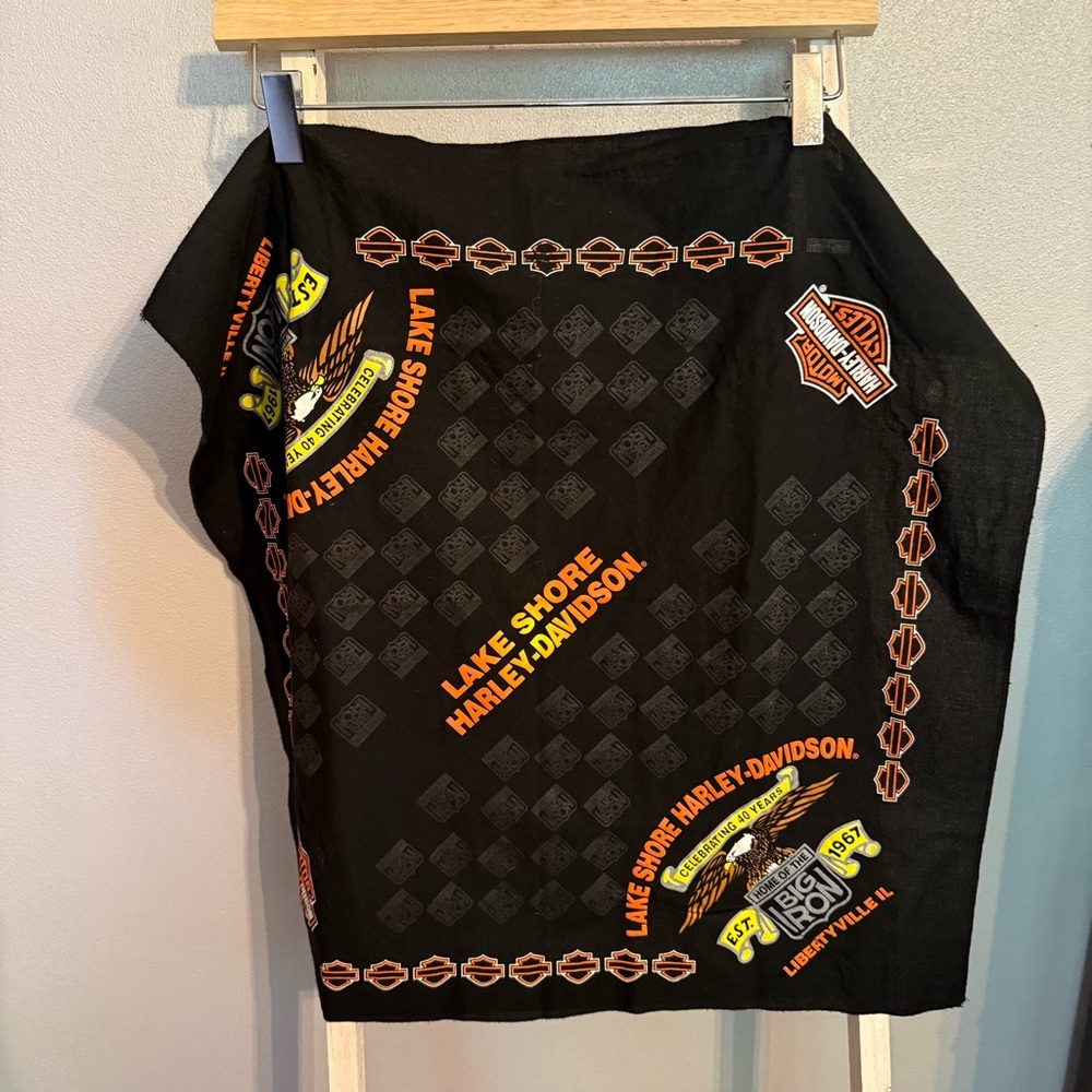 Harley-Davidson Lake Shore Illinois Black Bandana